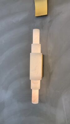 Hiszpańska naturalna kamienna lampa ścienna w stylu luksusowym, nowoczesnym, minimalistycznym, do salonu, lampa korytarzowa, lampa nocna, alabastrowa lampa ścienna